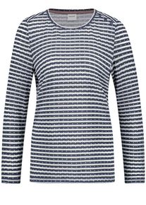 Taifun, Damen Shirt, Navy / Weiß