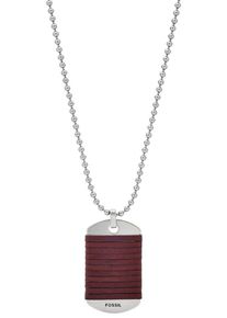 Fossil, Herren Kette 'JF03107040', Braun / Silber