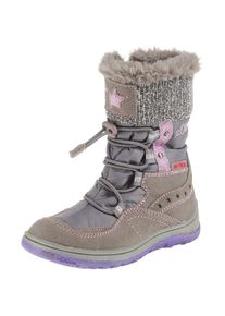 s.Oliver Junior, M&auml;dchen Winterstiefel, Grau / Dunkellila