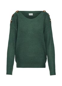 Vila, Damen Pullover 'VIBUTTON', Grün