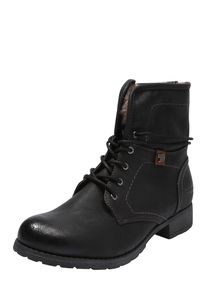 Tom Tailor, Damen Schnür-Boot, Schwarz