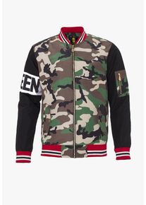 PLUS EIGHTEEN, Herren Bomberjacke, Mischfarben / Schwarz