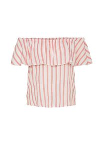 Only, Damen Shirt, Altrosa / Weiß