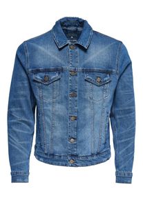 Only & Sons Only & Sons, Herren Kurze Jeansjacke, Blue Denim