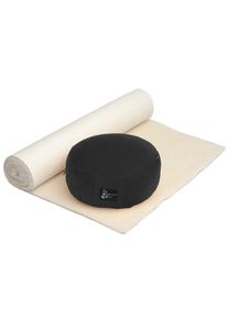 YOGISTAR.COM, Herren Comfort Edition Set 'Meditation Natur', Schwarz / Naturwei&szlig;