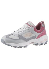 Skechers, Damen Sneaker 'D ́Lites', Grau / Dunkelgrau / Dunkelpink