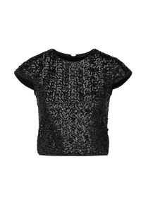 Apart, Damen Paillettenshirt, Schwarz