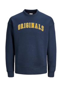 Jack & Jones JACK & JONES, Herren Sweatshirt, Navy / Gelb / Weiß