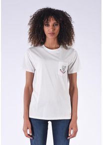 Kaporal5 Kaporal, Damen T-Shirt, Rot / Schwarz / Silber / Weiß