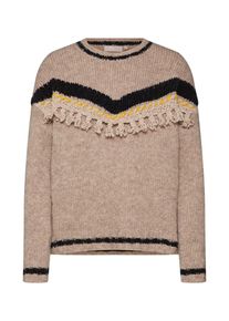 Rich & Royal Rich & Royal, Damen Pullover, Hellbeige / Schwarz