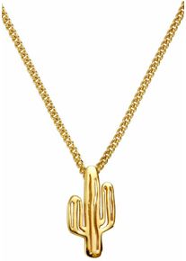 Firetti, Damen Kette mit Anhänger 'Kaktus', Gold