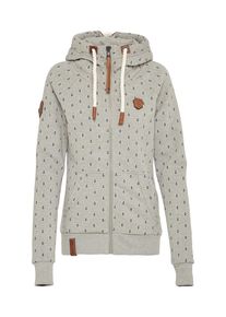 Naketano, Damen Sweatjacke 'Brazzo Ankerdizzel', Marine / Braun / Graumeliert