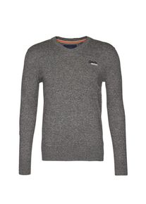 Superdry, Herren Pullover mit Kaschmir-Anteil, Graumeliert