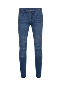 Urban Classics, Herren Slim Fit Biker Jeans, Blue Denim