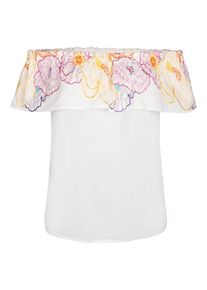 Daniel Hechter, Damen Bluse, Pastellgelb / Rosa / Wei&szlig;