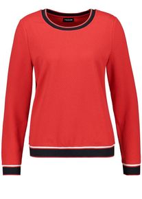 Taifun, Damen T-Shirt, Melone / Schwarz / Wei&szlig;