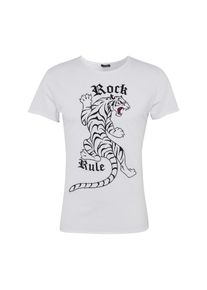 Key Largo, Herren T-Shirt 'MT TIGER round', Schwarz / Wei&szlig;