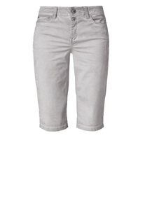 TRIANGLE, Damen Curvy Slim Cold Pigt Dye-Bermuda, Grau