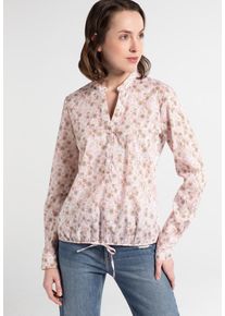 Eterna, Damen Bluse, Nude / Oliv / Hellrot