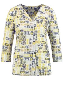 Gerry Weber, Damen T-Shirt, Ecru / Zitronengelb / Grau