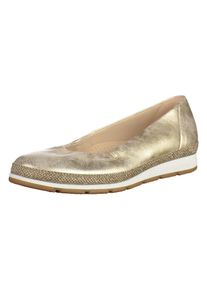 Gabor, Damen Ballerinas, Gold / Weiß