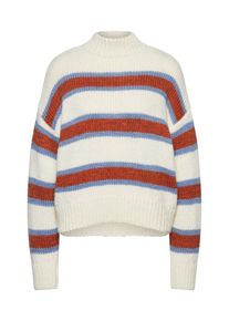 EDITED, Damen Pullover 'Kia', Beige / Rot