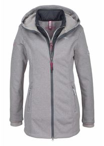 Kangaroos, Damen Softshelljacke, Graphit / Hellgrau