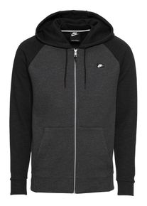Nike Sportswear, Herren Sweatjacke 'M NSW OPTIC HOODIE FZ', Dunkelgrau / Schwarz