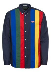 Tommy Jeans, Herren Hemd 'TJM RETRO PIECE STRIPE SHIRT', Dunkelblau / Mischfarben