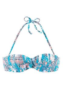 Sunseeker, Damen Bügel-Bandeau-Top 'Gipsy', Petrol / Mischfarben