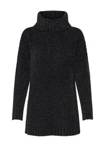 Only, Damen Strickpullover, Dunkelgrau / Schwarz