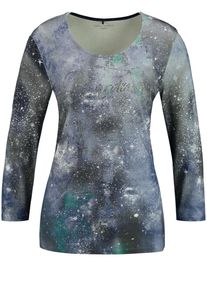 Gerry Weber, Damen T-Shirt, Blue Denim / Grün / Khaki / Mint / Weiß
