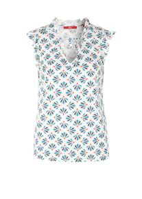 s.Oliver RED LABEL, Damen Bluse, Mischfarben / Weiß
