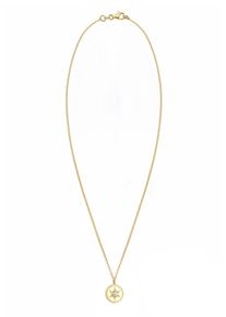 Elli, Damen Halskette 'Stern', Gold / Weiß