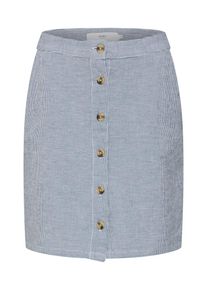 Ichi, Damen Rock 'HALLI', Indigo / Wei&szlig;
