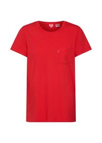 Levi's LEVI'S, Damen T-Shirt 'The perfect pocket tee', Rot
