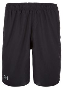 Under Armour, Herren Trainingsshort 'HeatGear Qualifier', Schwarz / Weiß