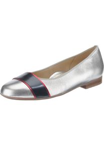 Ara, Damen Ballerinas 'Sardinia', Nachtblau / Feuerrot / Silber