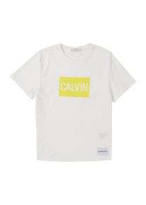 Calvin Klein Jeans, Shirt, Goldgelb / Weiß