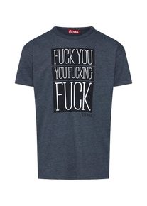 Derbe, Herren Shirt 'Fuck Tee', Basaltgrau / Schwarz / Wei&szlig;