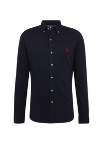 Polo Ralph Lauren, Herren Poloshirt 'LSFBBDM6-LONG SLEEVE-KNIT', Nachtblau