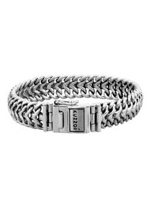 Kuzzoi, Herren Armband 'Twisted', Silber