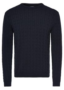Only & Sons Only & Sons, Herren Strickpullover Zopf, Blau