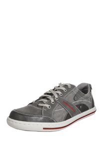 Rieker, Herren Sneaker, Stone / Rot / Wei&szlig;