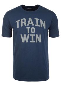 Under Armour, Herren Trainingsshirt 'Train to Win', Navy / Grau