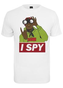 Mister Tee, Herren T-Shirt 'I spy', Mischfarben / Wei&szlig;