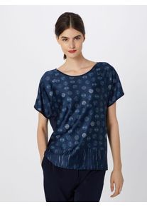 Esprit Collection, Damen Shirt 'AOP Fabric Mix', Navy