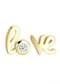 Diamore, Damen Ohrringe, Gold / Weiß