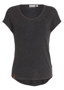 Naketano, Damen Shirt 'Falscher Smiley', Schwarzmeliert