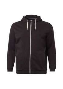 Tom Tailor Denim, Herren Sweatjacke, Schwarz / Wei&szlig;